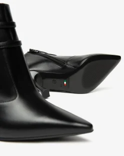 Nero Giardini Tronchetti Donna in Pelle Nero Hot