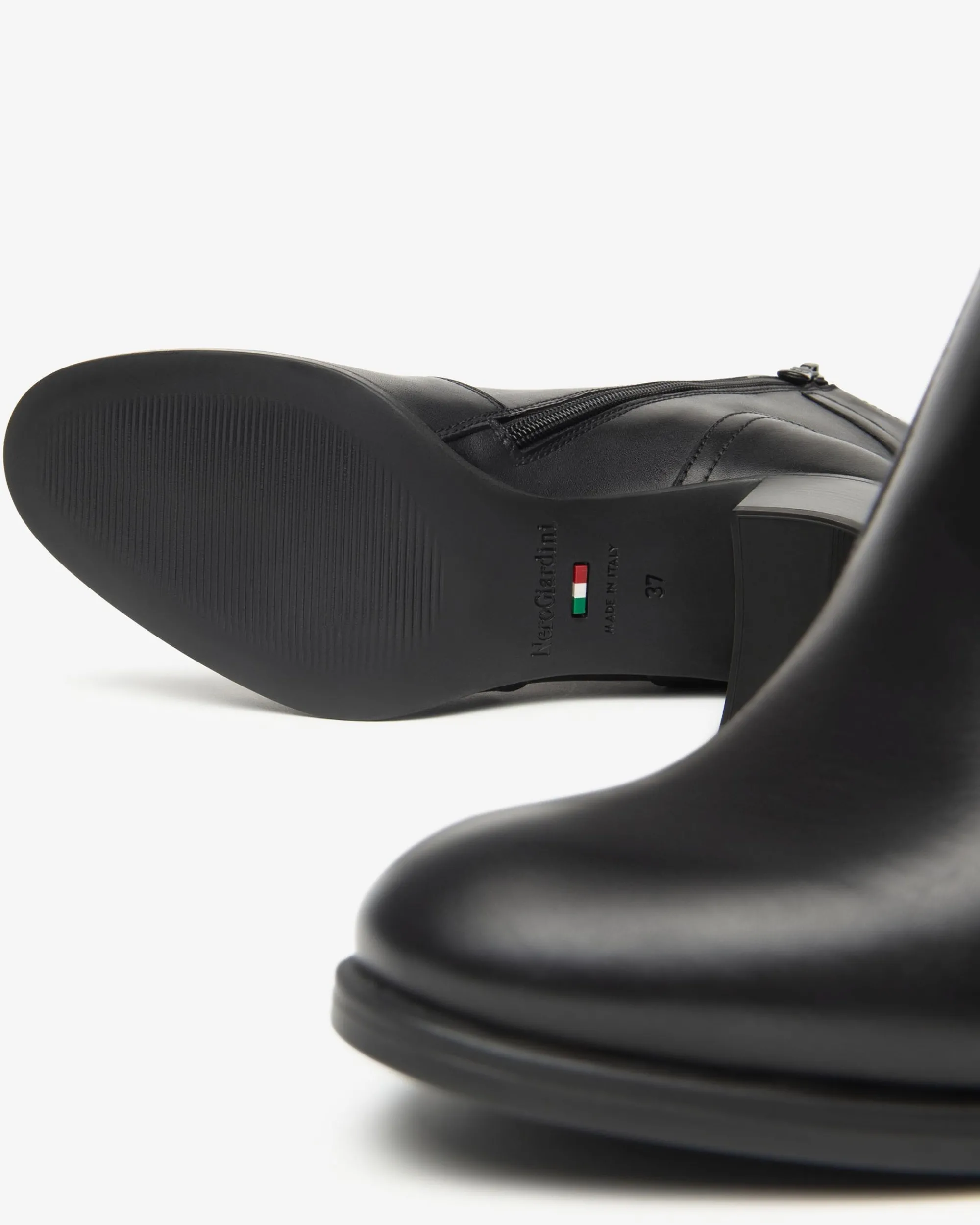 Nero Giardini Tronchetti Donna in Pelle Nero