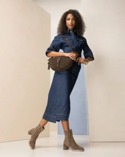 Nero Giardini Tronchetti Donna in Suede e Materiale Tecnico Outlet